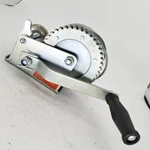 1BJY-HW-04S 1200LB Hand Winch Crank Gear Winch & Cable Heavy Duty Hook, with Steel Cable for ATV UTV Trailer Truck Boat, Metal