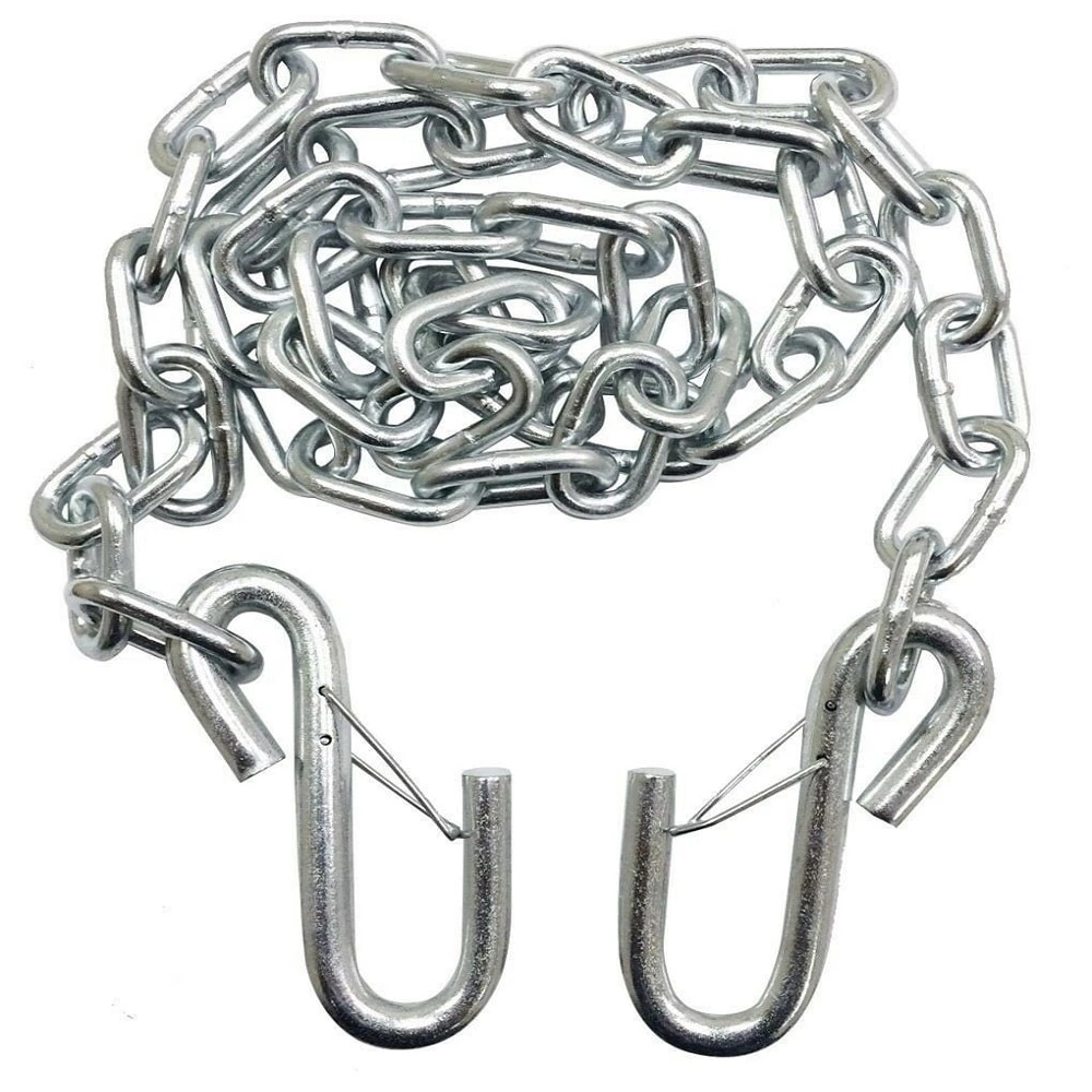 1BJY-SC-03 Trailer Hitch Safety Chain with S-Hook with Latch (5000 lbs. Capacity).