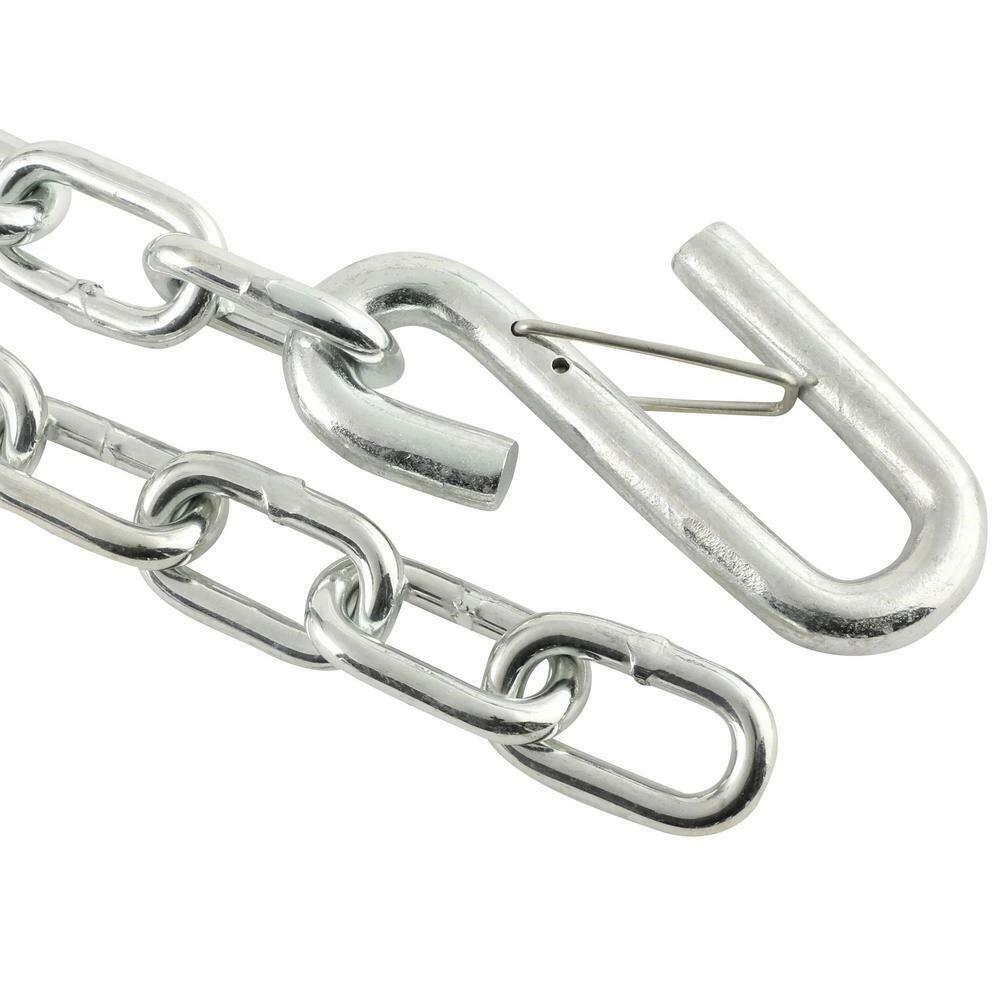 1BJY-SC-02A-61 3/16x24 Inch Trailer Safety Chain with 3/8 Inch Forged Slip Hook-Grade 30