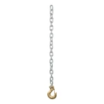1BJY-SC-12L 5/16x32 Inch Trailer Safety Chain with 1-Clevis Style Slip Hook-G43