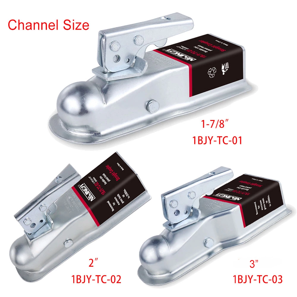 1-7/8-In Hitch Ball Straight Tongue Trailer Coupler for Boat,Trailer,RV