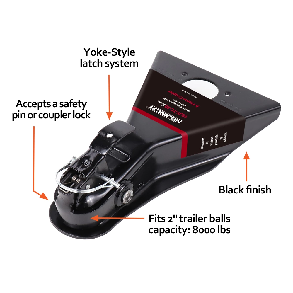 Ball size 2 inch A-frame Trailer Coupler Class IV for Boat,Trailer,RV