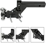 1BJY-HM-67 Original Aluminium Alloy Ball Mount 2.5in. Receiver Reversible Ball Mount