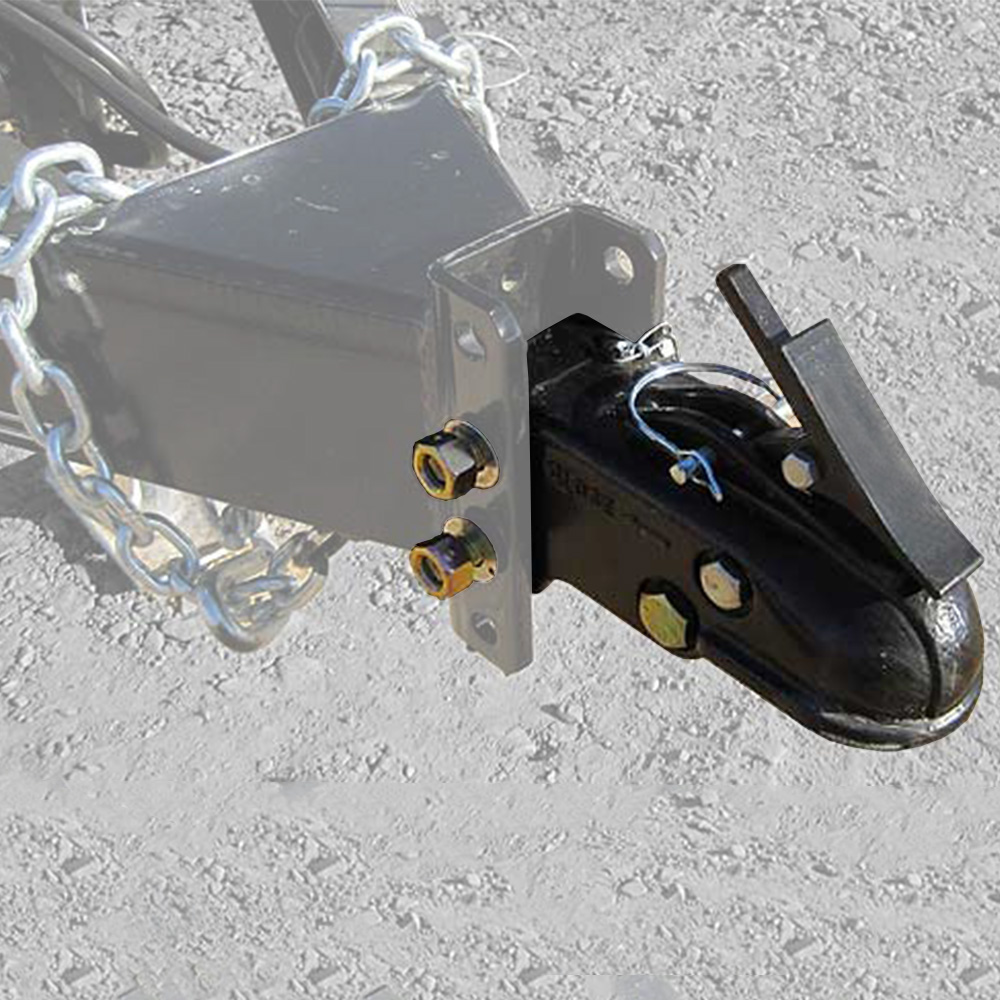 Mophorn Adjustable Trailer Coupler And 5-Position Channel Bracket Kit