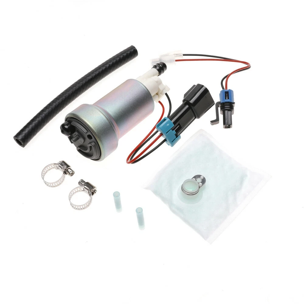 RACING FUEL PUMP F90000274 450LPH HIGH PRESSURE WITH INSTALL KIT