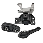 1K0041 Engine Motor Mount Set - Compatible with 2007 2008 2009 2010 2011 2012 Nissan Sentra 2.0L 3pcs, A4318 A4345 A4348HY