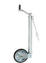 1BJY-ETJ-006 48mm Ribbed Trailer Jockey Wheel with 200mm Rubber Wheel - 500kg